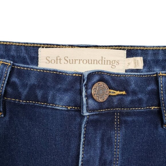 Soft Surroundings Skinny Ankle Jeans Womens 14 Ultimate Denim High Rise - Picture 5 of 10